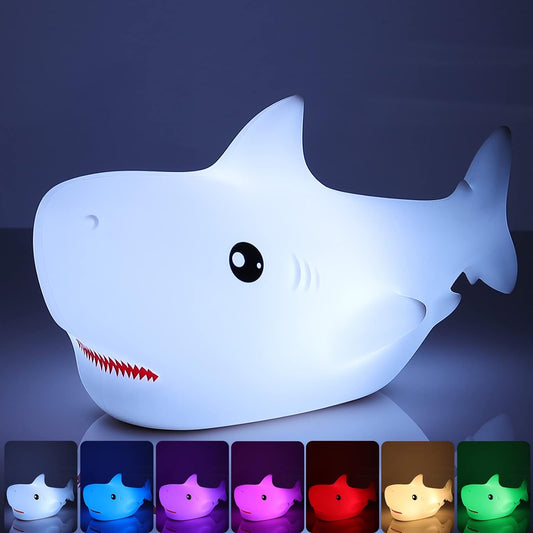 CozyShark™ | Rechargeable Dimmable Touch Lamp With 7 Different Colors!